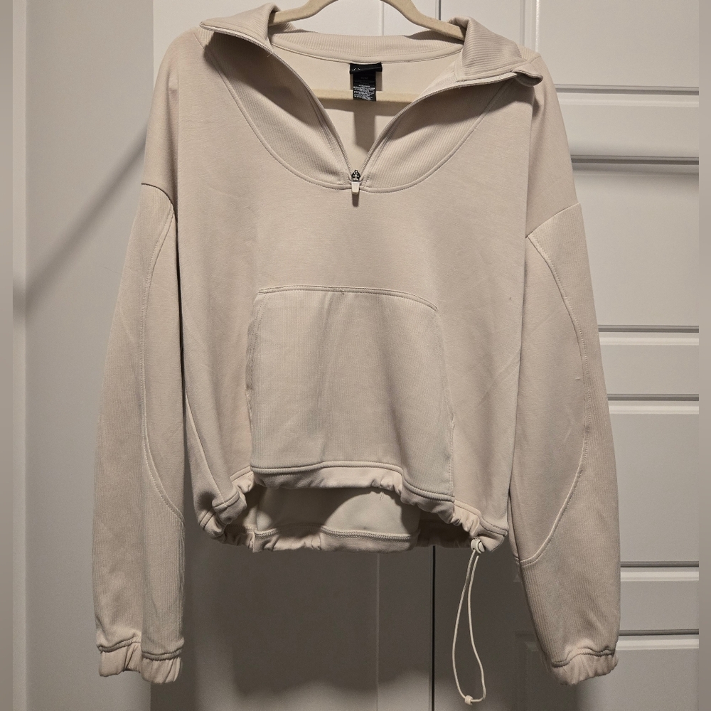 Spyder Women's Cream Quarter-Zip Pullover